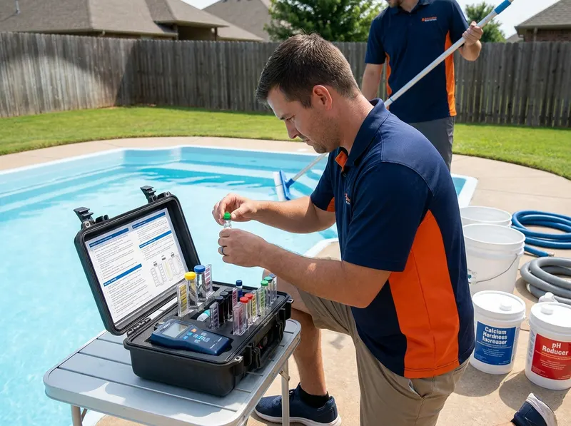 Post-Resurface Startup & Chemical Balancing in Jenks, OK